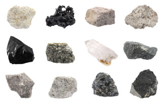 Introduction to Igneous Rocks Kit, 12 Specimens - Includes Storage Box and Identification Card 225134