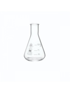 ERLENMEYER FLASK, NARROW MOUTH, BOROSILICATE GLASS, 100ML, PK/12 229918