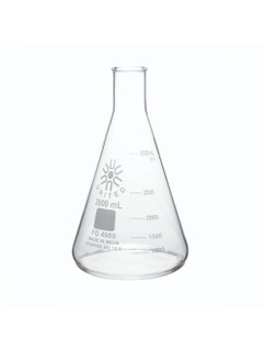 ERLENMEYER FLASK, NARROW MOUTH, BOROSILICATE GLASS, 3000ML 229928