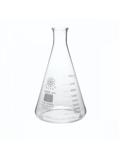 ERLENMEYER FLASK, NARROW MOUTH, BOROSILICATE GLASS, 5000ML 230036