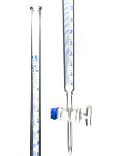 Premium Class A Borosilicate Burette: This burette is made of high-quality borosilicate glass resistant to thermal shock and chemical corrosion. It is designed to store liquids in the laboratory but can be used in the home as well – or even for beer and winemaking.