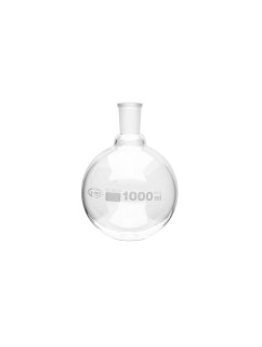 BOILING FLASK, ROUND BOTTOM, GROUND JOINTS, 1000ML, CASE 230264