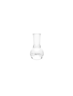 BOILING FLASK, FLAT BOTTOM, GROUND JOINTS, 50ML, CASE, PK/24 230160