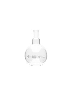 BOILING FLASK, FLAT BOTTOM, GROUND JOINTS, 1000ML, CASE 230266