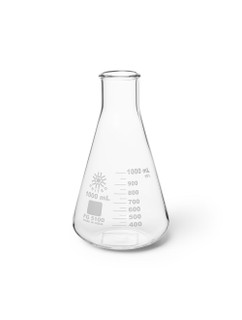 ERLENMEYER FLASK, WIDE MOUTH, BOROSILICATE GLASS, 1000ML, PK/6 230066