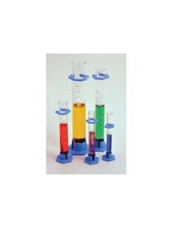 GRADUATED CYLINDERS, BOROSILICATE GLASS, PLASTIC BASE, CLASS B, 50ML, PK/10 230420