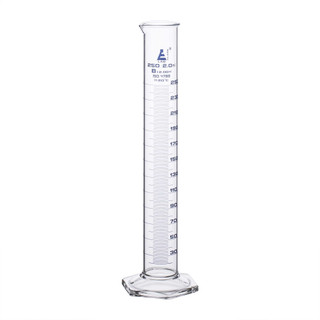 Graduated Cylinder, 250ml - Class B - Blue Graduations, Hexagonal Base 225328 Graduated Cylinder, 250ml - Class B - Blue Graduations, Hexagonal Base 225328