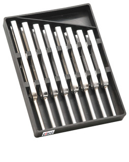 Tuning Forks Set of 8 Steel supplied in 6.5" x 4.5" Plastic Case 225404