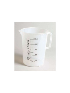 BEAKERS W/HANDLE, PRINTED GRADUATIONS, PP, 1000ML, PK/4 231104