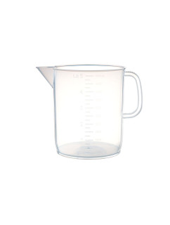 BEAKERS WITH HANDLE, SHORT FORM, PP, 5000ML