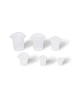 TRI-CORNER BEAKER SET (5 EACH OF 6 DIFFERENT SIZES) 231100