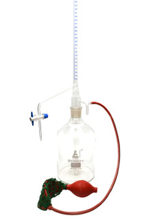 Automatic Zero Burette, 50mL, Class A, 34/35 Joint, 0.05±mL Tolerance, 0.10mL Subdivisions, 2000mL Reservoir – Eisco Labs 225846