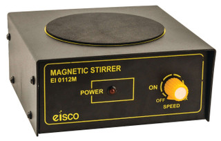 Magnetic Stirrer, 4" Round Plate, Lightweight Stirring up to 500ml, Portable and Compact Design - Eisco Labs 225712 Magnetic Stirrer, 4" Round Plate, Lightweight Stirring up to 500ml, Portable and Compact Design - Eisco Labs 225712
