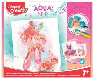 Creativ Aqua'Art Metallized Watercolor Drawings 14 Piece Kit - Ballet Theme, 6 kits 232225