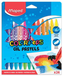 Color'Peps Triangular Oil Pastels x24, 72 sets 232420
