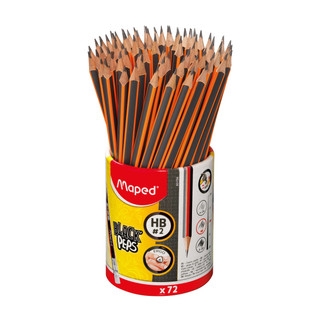 Black'Peps Triangular Graphite #2 Pencils School Pack x72, 20 each 232630
