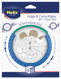 360° Angle & Circle Maker 2-in-1 Protractor & Compass Tool, 100 each 233075 360° Angle & Circle Maker 2-in-1 Protractor & Compass Tool, 100 each 233075