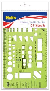 Architect & Builders Plastic Drawing Template , 100 sets 233125