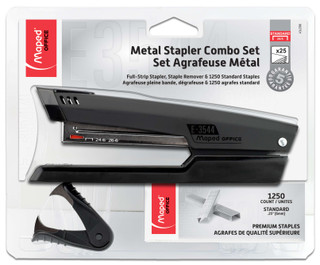Essentials Metal Full Strip Stapler & Remover Combo + 1250 Staples, 48 units 233465