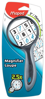 Ergologic Soft Touch Large 2.5X Magnifying Glass 3", 84 units 233480