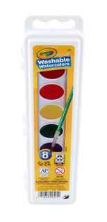 8 Ct Washable Watercolors Set 235670