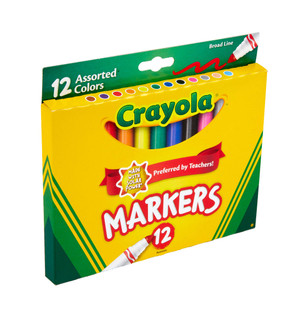 12 Ct Assorted, Broad Line Markers 235755
