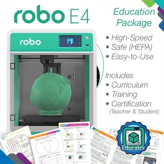 Robo E4 Educational 3D Printer Teacher Bundle_main