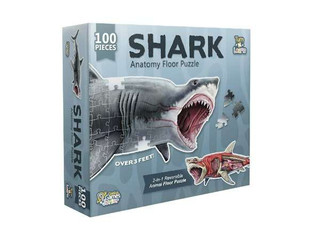 Shark Anatomy Floor Puzzle | 100-Piece Double Sided Jigsaw Puzzle 247770