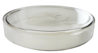 Petri Dish, Flint Glass, 90mm diameter x 15mm height.