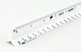 Student Architect's Triangular Scale_open Student Architect's Triangular Scale_open