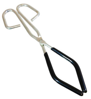Beaker Tongs with Plastisol Coated Jaws, Size 9.5 inches length x 1/4" Steel.  For Beakers size 50ml - 2000ml.