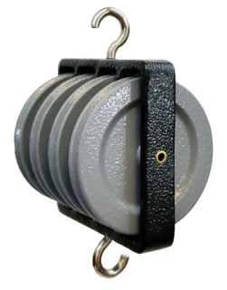Quadruple Parallel Pulley, Aluminum