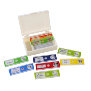 Prepared Microscope Slide of Animals. Set of 10 Plastic Slides. Prepared Microscope Slide of Animals. Set of 10 Plastic Slides.
