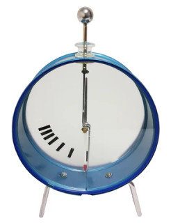 Electroscope with Round Case, Free-Spinning Pointer, and Indicator Gauge