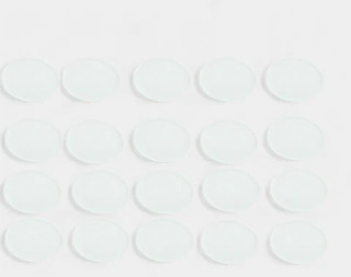 Double-Convex Glass Lens, 38mm Diameter, 20cm Focal Length, Pack of 20