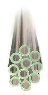 Flint Glass Tubing 5mm Diameter x 48 inches Length. Pack 5 pounds.