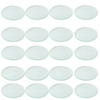 Double-Convex Glass Lens, 50mm Diameter, 25cm Focal Length, Pack of 20