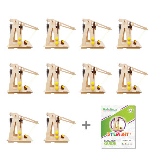 Trebuchet Physics STEM Kit – Classroom Set (10-Pack) with Educator Guide_main