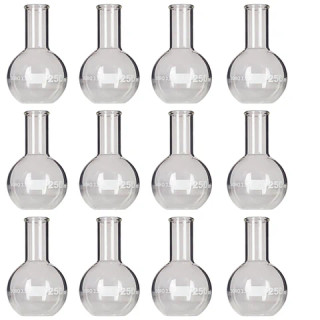 Flat-Bottom Flask, Standard Neck, 250ml, Pack of 12