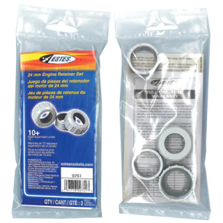 Estes Rockets : Pro Series II 24mm Motor Retainer Set – Secure Hold_main