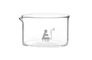 Eisco Labs: 40mL Crystallizing Dish – Flat Bottom, Borosilicate Glass_MAIN