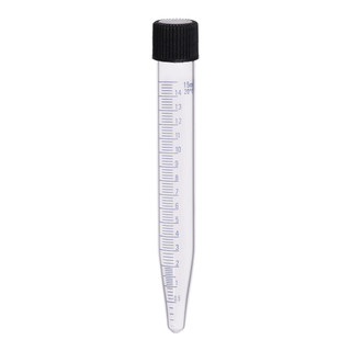 Eisco Labs: 15ml Conical Centrifuge Tube, Graduated, Screw Cap, Borosilicate