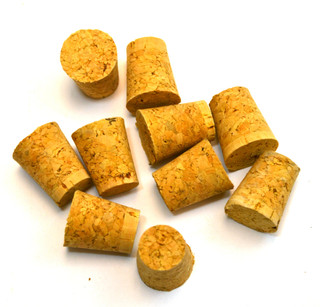 Eisco Labs: Natural Bark Cork Stoppers #7, 10-Pack, 15-21mm, 25mm_MAIN