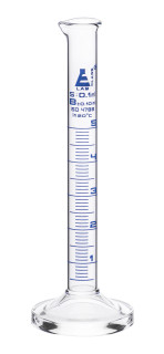 Eisco Labs: Graduated Cylinder, 5ml - Class B - Blue Graduations, Round Base_MAIN