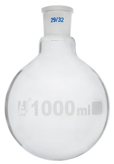 Eisco Labs: 1000ml Borosilicate Glass Boiling Flask, 29/32 Joint_MAIN