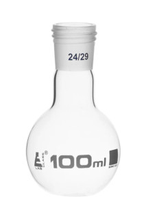 Eisco Labs: 100ml Flat Bottom Boiling Flask – Screw Thread 24/29_main