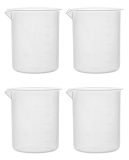 Eisco Labs: Beaker – Euro Design, Polypropylene, 500ml, Pack of 4_main