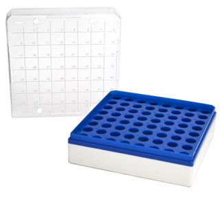 Eisco Labs: 64-Well MCT Storage Box – 1.5ml, Polycarbonate, Autoclavable_main