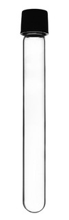 Eisco Labs 10 ml Test Tube, 125 × 16 mm, Plain with Bakelite Screw Cap & Rubber Liner_Main