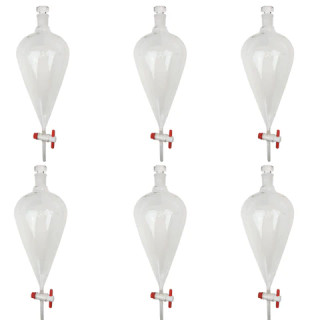 Separatory Funnel with PTFE Stopcock, 2000ml Capacity, Case of 6_MAIN